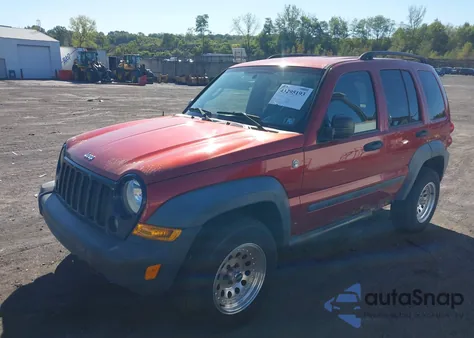 2007 Jeep Liberty Sport из США, поврежденный, VIN 1J4GL48K27W632681
